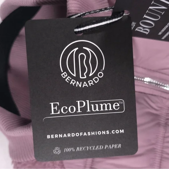 NWT BERNARDO Light Weight Faux Fur Puffer Full Zip Combo Jacket LilacHaze MEDIUM - Picture 11 of 16